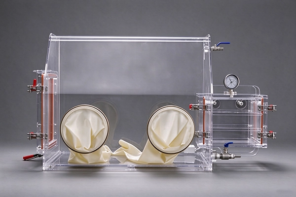 Acrylic Glove Box with Vacuum Transition Chamber