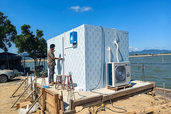 Walk in freezer system condensing unit