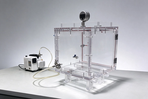 Acrylic Vacuum Chamber With Pump 1