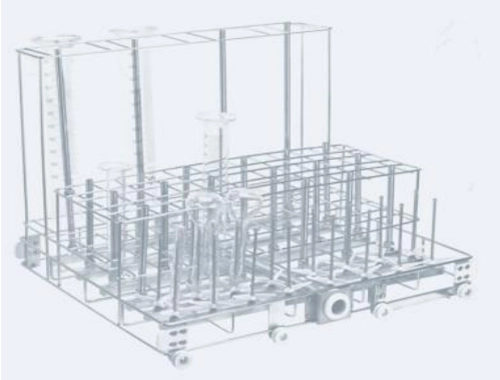 CWIR38 washing rack for graduated cylinders
