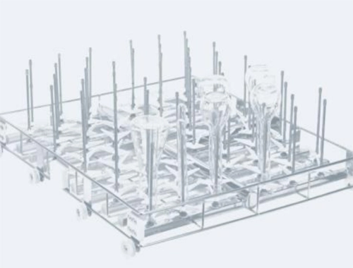 CWIR60 rack for erlenmeyer flasks and cylinders